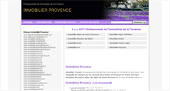 Desktop Screenshot of immobilierprovence.fr