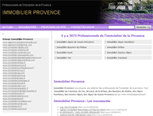 Tablet Screenshot of immobilierprovence.fr